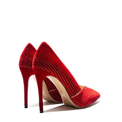 Shop Casadei Julia Miranda In Cyber Red