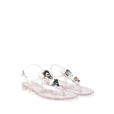 Shop Casadei Jelly In Glitter Ice And Argento