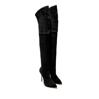 Shop Casadei Blade - Woman High Boots Black 36.5