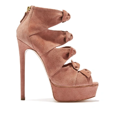 Shop Casadei Alice Flora In Sandstone