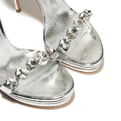 Shop Casadei Giulia Lana In Silver