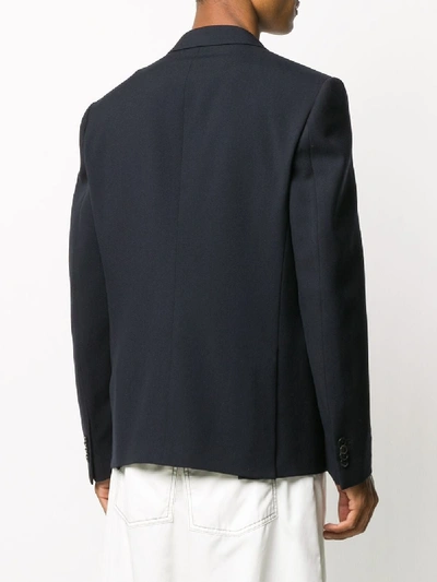 Shop Valentino Wool Jacket In Blue