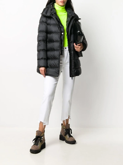 Shop Moncler Ange Down Coat In Black