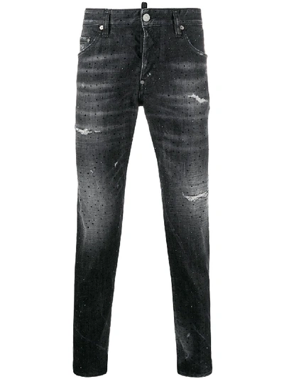 Shop Dsquared2 Denim Jeans In Black