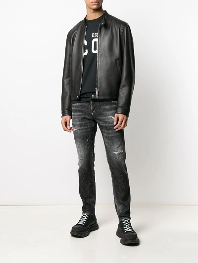 Shop Dsquared2 Denim Jeans In Black