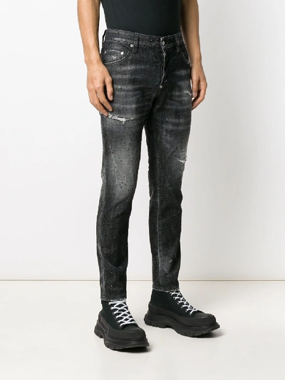Shop Dsquared2 Denim Jeans In Black