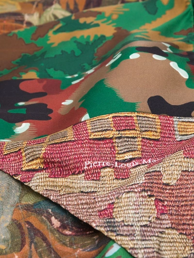 Shop Pierre-louis Mascia Silk Stole In Multicolor