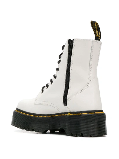 Shop Dr. Martens' Leather Boots In White