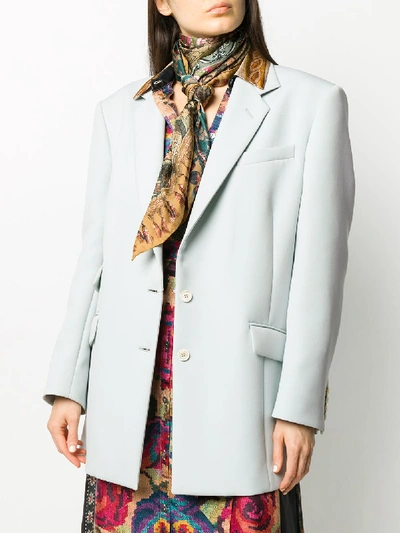 Shop Pierre-louis Mascia Silk Stole In Multicolor