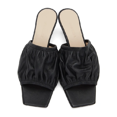 Shop Wandler Black Ava Kitten Heeled Sandals