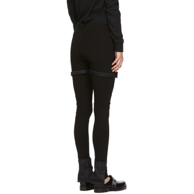 Shop Alyx 1017  9sm Black Buckle Strap Leggings In Blk0001 Bla