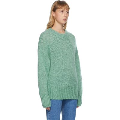 Shop Isabel Marant Green Mohair Estelle Sweater In 60gr Green
