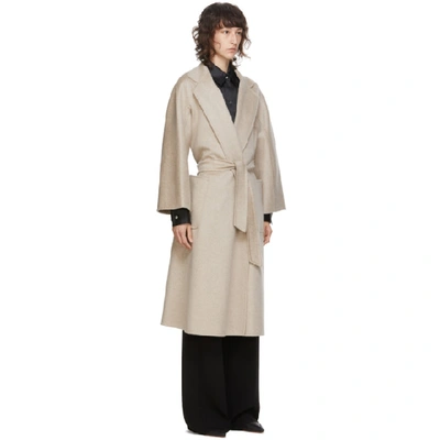 Shop Max Mara Beige Cashmere Labbro Icon Coat In 032 Beige