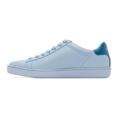 Shop Gucci Blue Interlocking G New Ace Sneakers