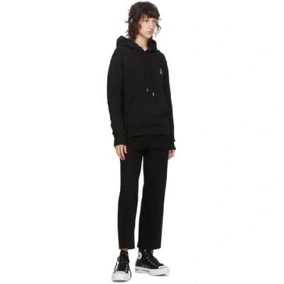 Shop Ami Alexandre Mattiussi Black Ami De Coeur Hoodie In 001 Black