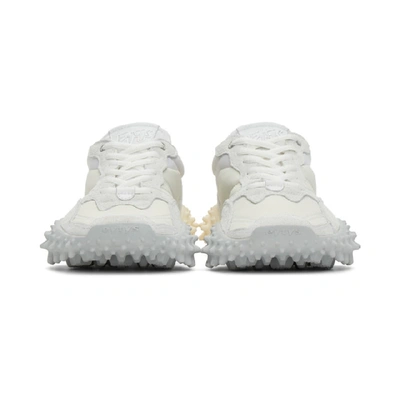 Shop Eytys Off-white And Grey Suede Fugu Sneakers