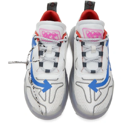 Shop Off-white White And Blue Odsy-1000 Sneakers In White/blue