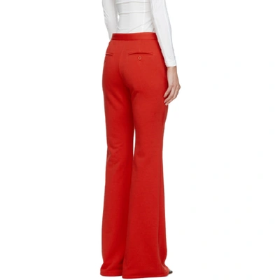 Shop Pushbutton Ssense Exclusive Red Flared Trousers