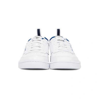 Shop Reebok White & Blue Club C 85 Sneakers In Vector Blue