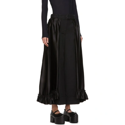 Shop Simone Rocha Black Frill Skirt Trousers