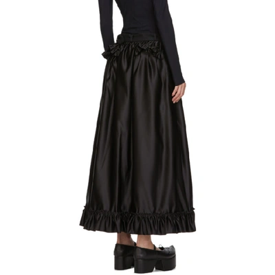 Shop Simone Rocha Black Frill Skirt Trousers