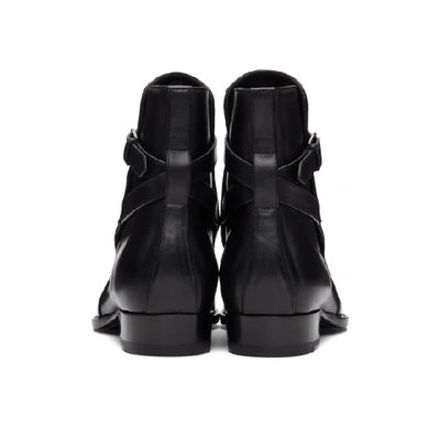 Shop Saint Laurent Black Marrakesh Wyatt Jodhpur Boots In 1000 Black