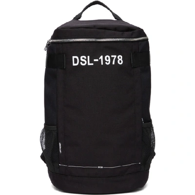 Shop Diesel Black Urbhanity Pieve Backpack In T8013 Black