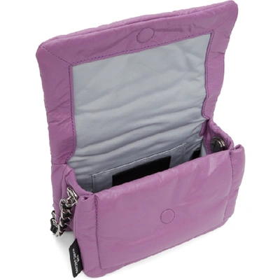 Shop Marc Jacobs Purple The Mini Pillow Bag In 511 Violet