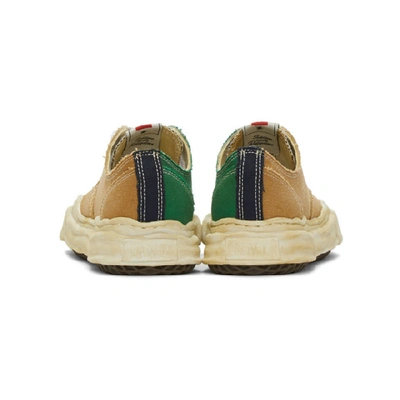 Shop Miharayasuhiro Yellow Over-dyed Og Sole Sneakers