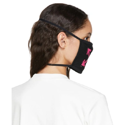 Shop Off-white Black & Pink Arrows Mask In Black/fuchs