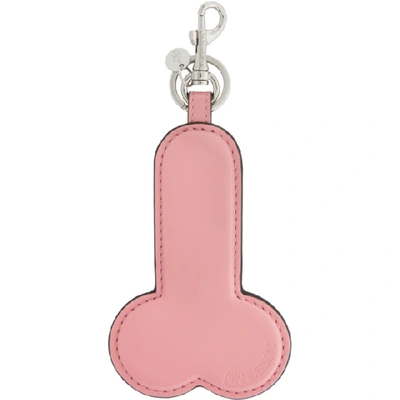Shop Jw Anderson Pink Penis Keychain In Pink 300