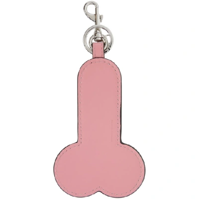 Shop Jw Anderson Pink Penis Keychain In Pink 300