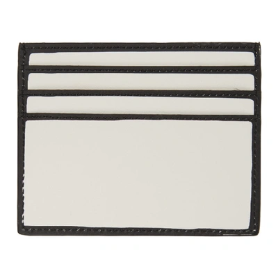 Shop Fendi Black And White Joshua Vides Edition Card Holder In F1c6c Bianc