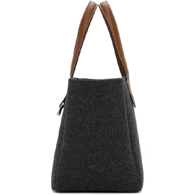 Shop Jw Anderson Grey Anchor Tote In 990 Darkmel