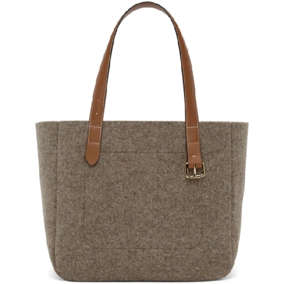 Shop Jw Anderson Taupe Anchor Tote In 190 Taupe