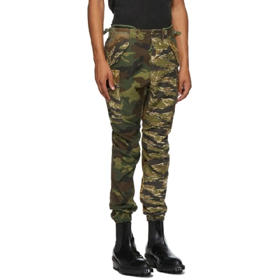 Shop R13 Multicolor Camouflage Military Cargo Pants