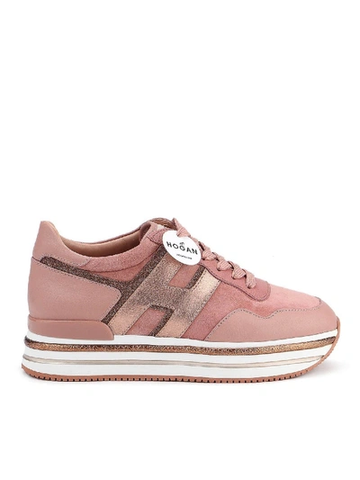 Shop Hogan Midi H222 Sneakers In Pink
