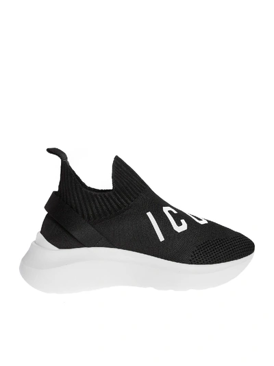 Shop Dsquared2 Low Top Speedster Sneakers In Black
