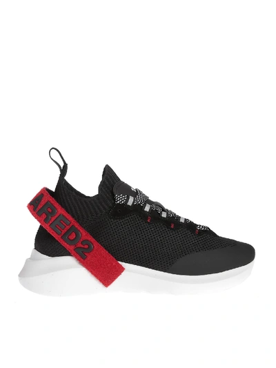 Shop Dsquared2 Lace-up Low Top Speedster Sneakers In Black