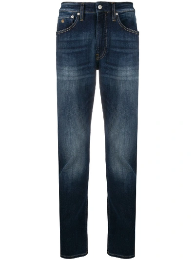 Shop Calvin Klein Jeans Est.1978 Slim Tapered Fit Jeans In Blue