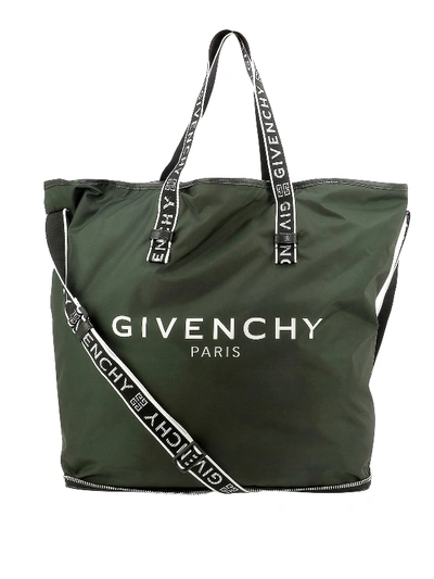 Shop Givenchy Foldable Tote Bag In Green