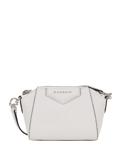 Shop Givenchy Antigona Nano Bag In White