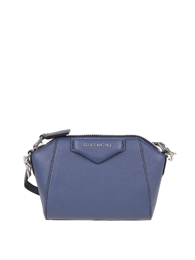 Shop Givenchy Antigona Nano Bag In Blue