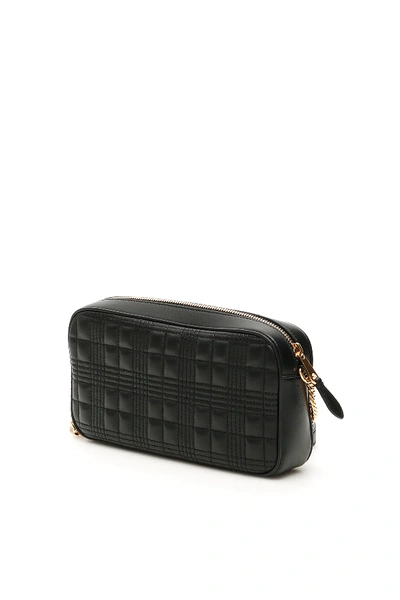 Shop Burberry Quilted Camera Bag In Black