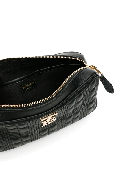 Shop Burberry Quilted Camera Bag In Black
