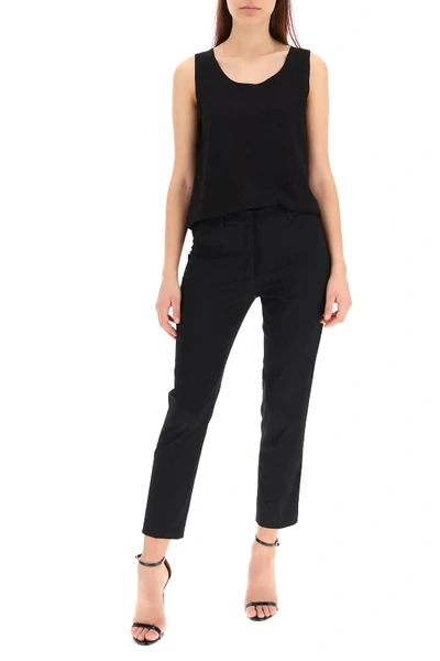 Shop Max Mara Jersey Top In Black