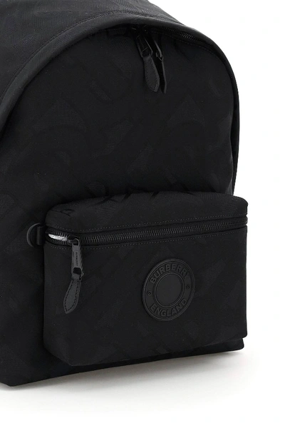 Shop Burberry Jett Backpack Jacquard Monogram In Black