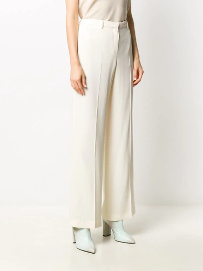Shop Theory Wide-leg Trousers In Neutrals