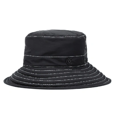 Shop Maison Michel Charlotte Bucket Hat In Black