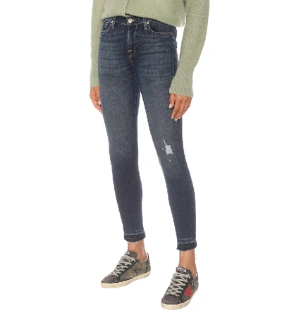 Shop 7 For All Mankind The Skinny High-rise Jeans In Blue
